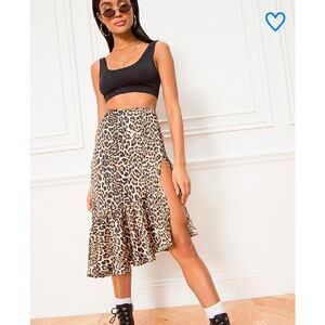 XXS Superdown leopard print midi skirt